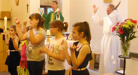 young people in church