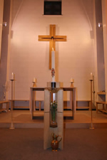 the worship area at St James